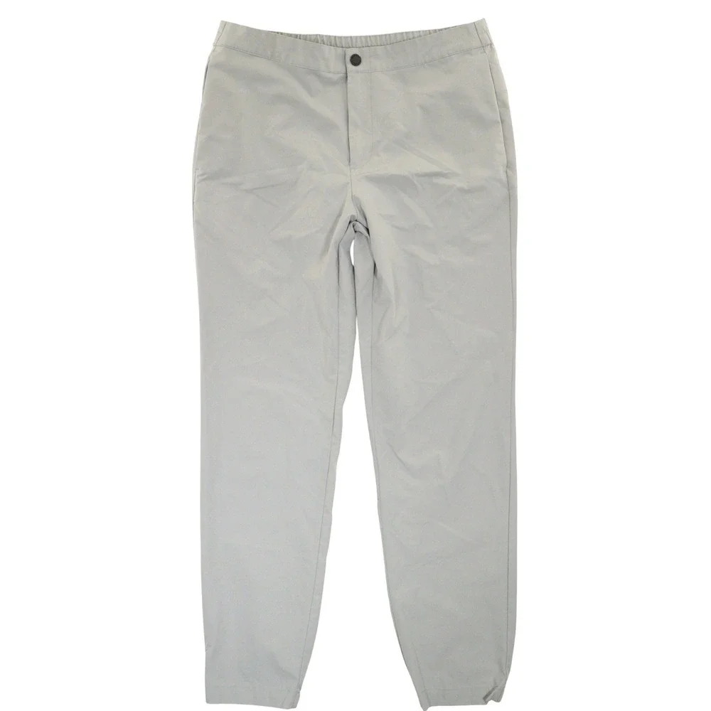 Banana Republic Motion Tech Hybrid Pants Performance Stretch Tapered Gray Men 34